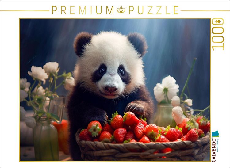 Produktbild: CALVENDO Puzzle ... und die Erdbeeren | 1000 Teile Lege-Gr&ouml;&szlig;e 64x48cm Foto-Puzzle f&uuml;r gl&uuml;ckliche Stunden