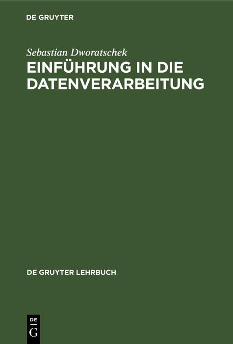 Produktbild: Einf&uuml;hrung in die Datenverarbeitung