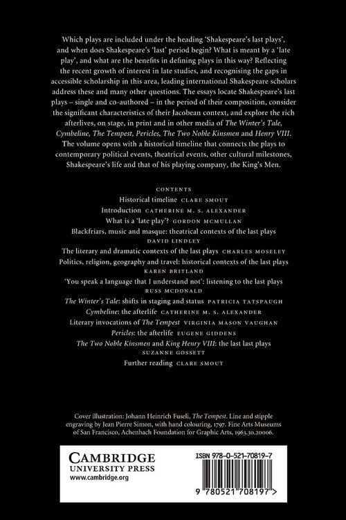 Produktbild: Camb Comp Shakespeare's Last Plays