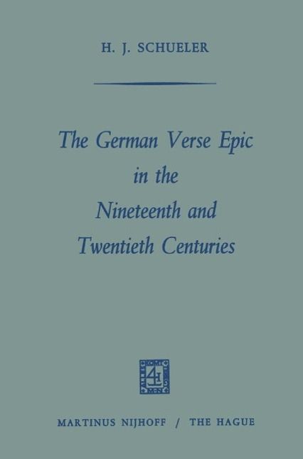 Produktbild: The German Verse Epic in the Nineteenth and Twentieth Centuries