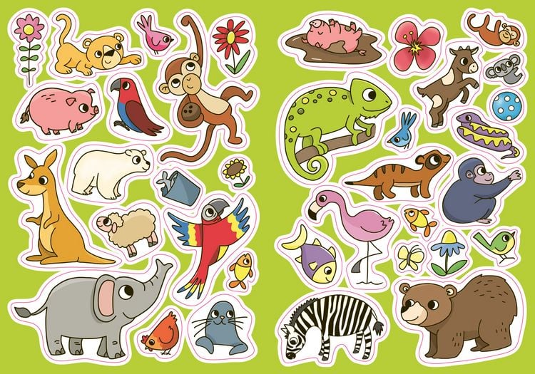 Produktbild: Mein Sticker-Malbuch. Zootiere