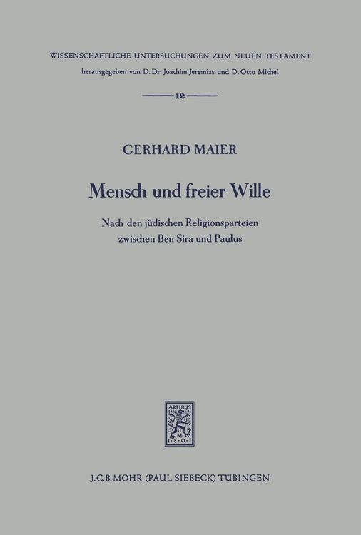 Produktbild: Mensch und freier Wille