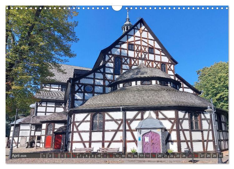 Produktbild: Schweidnitz in Polen mit Friedenskirche (Wandkalender 2026 DIN A3 quer), CALVENDO Monatskalender