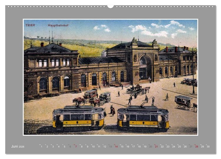Produktbild: Historische Bahnh&ouml;fe (Wandkalender 2026 DIN A2 quer), CALVENDO Monatskalender