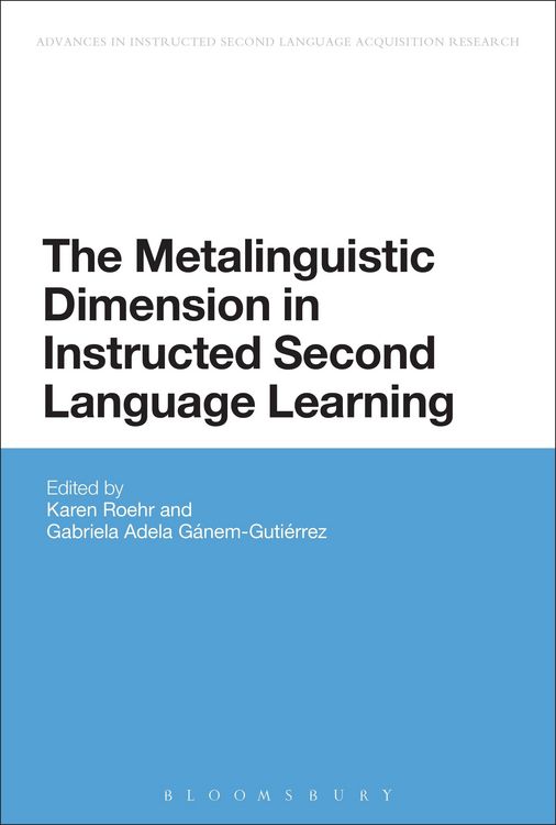 Produktbild: The Metalinguistic Dimension in Instructed Second Language Learning