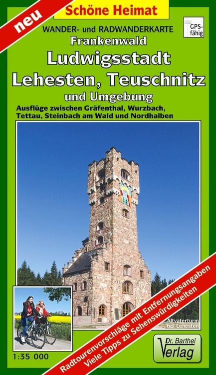 Produktbild: Wander- und Radwanderkarte Naturpark Frankenwald, Ludwigsstadt, Lehesten, Teuschnitz und Umgebung