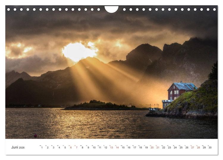 Produktbild: Nordland &ndash; Die Weite Skandinaviens (Wandkalender 2026 DIN A4 quer), CALVENDO Monatskalender