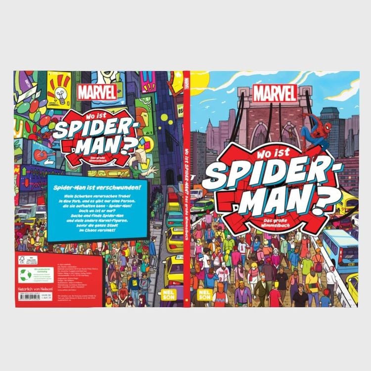 Produktbild: Marvel: Wo ist Spider-Man? Das gro&szlig;e Wimmelbuch