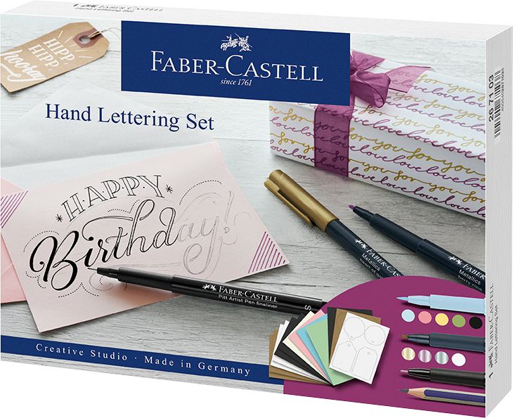 Produktbild: Faber-Castell Kreativset Handlettering 12-teilig