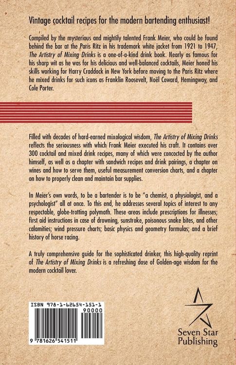Produktbild: The Artistry Of Mixing Drinks (1934)