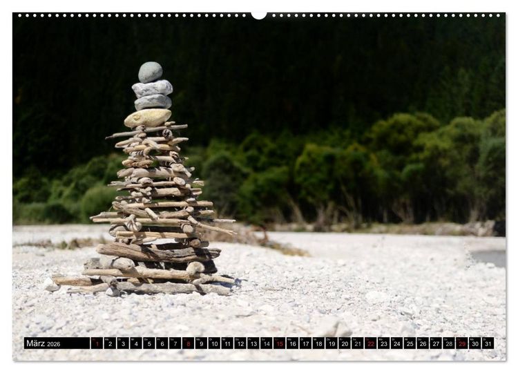 Produktbild: Land Art - Natur und Kunst (hochwertiger Premium Wandkalender 2026 DIN A2 quer), Kunstdruck in Hochglanz