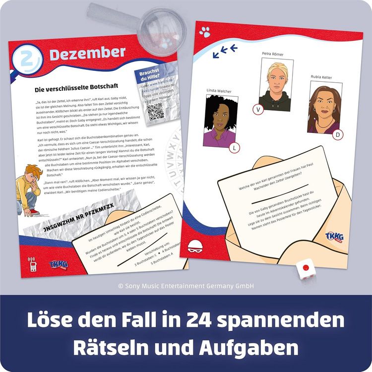Produktbild: FRANZIS 67240 - TKKG Junior Escape-Adventskalender