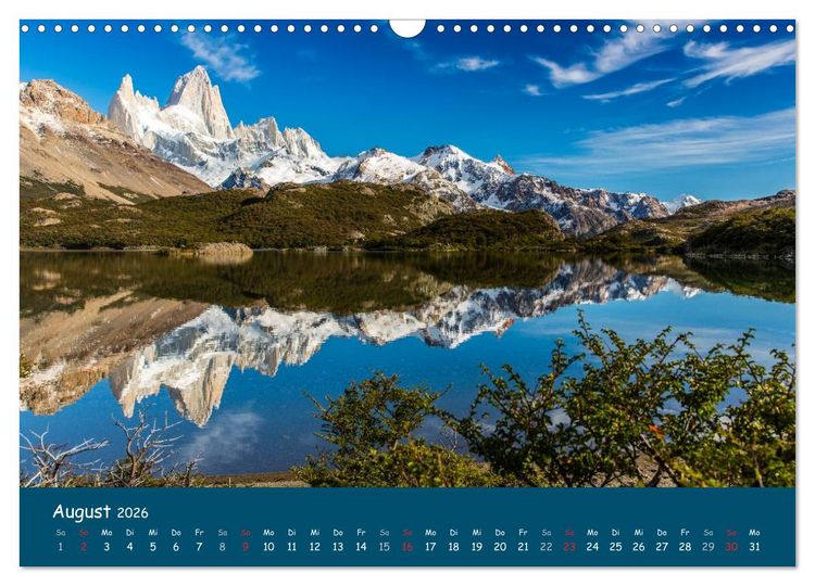 Produktbild: Patagonien 2026 - Traumziel in den Anden (Wandkalender 2026 DIN A3 quer), CALVENDO Monatskalender