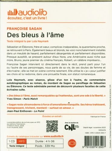 Produktbild: Des bleus &agrave; l'&acirc;me