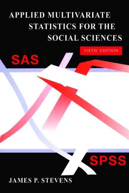 Produktbild: Stevens, J: Applied Multivariate Statistics for the Social S