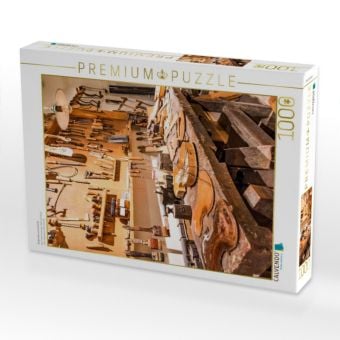 Produktbild: CALVENDO Puzzle Geigenbauerwerkstatt | 1000 Teile Lege-Gr&ouml;&szlig;e 64x48cm Foto-Puzzle f&uuml;r gl&uuml;ckliche Stunden