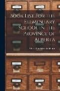 Produktbild: Book List for the Elementary School in the Province of Alberta