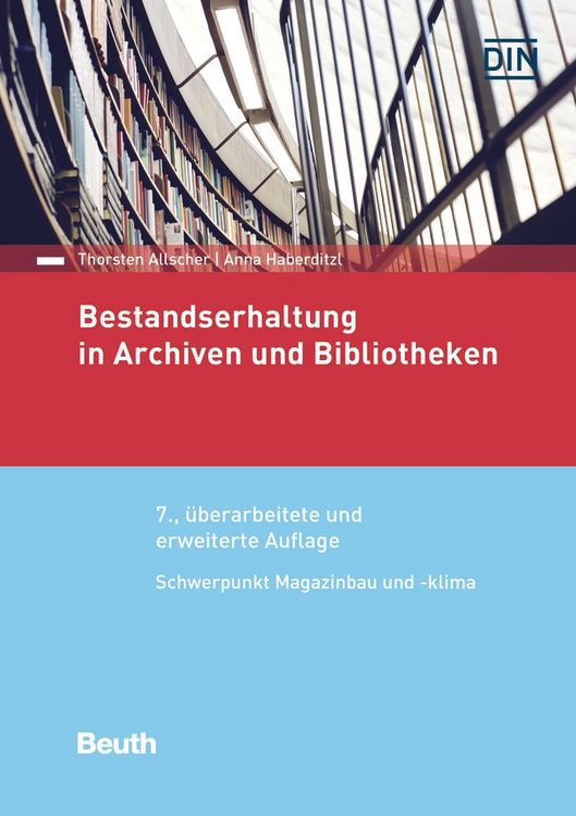 Produktbild: Bestandserhaltung in Archiven und Bibliotheken