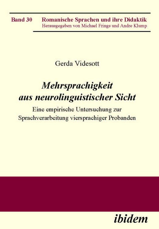 Produktbild: Mehrsprachigkeit aus neurolinguistischer Sicht