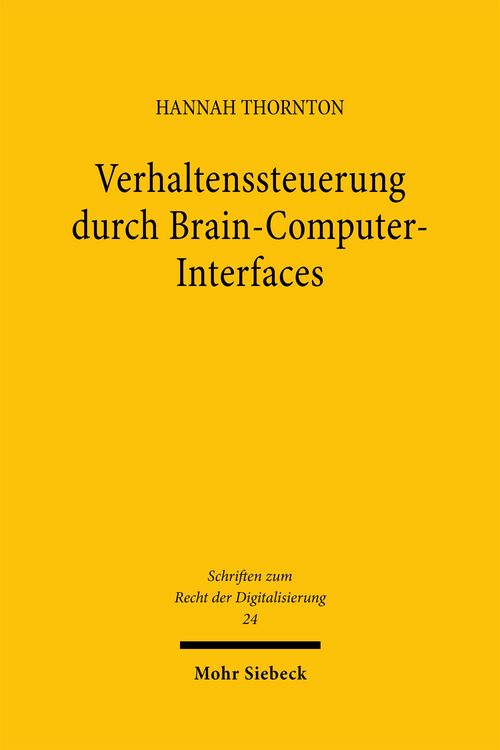 Produktbild: Verhaltenssteuerung durch Brain-Computer-Interfaces