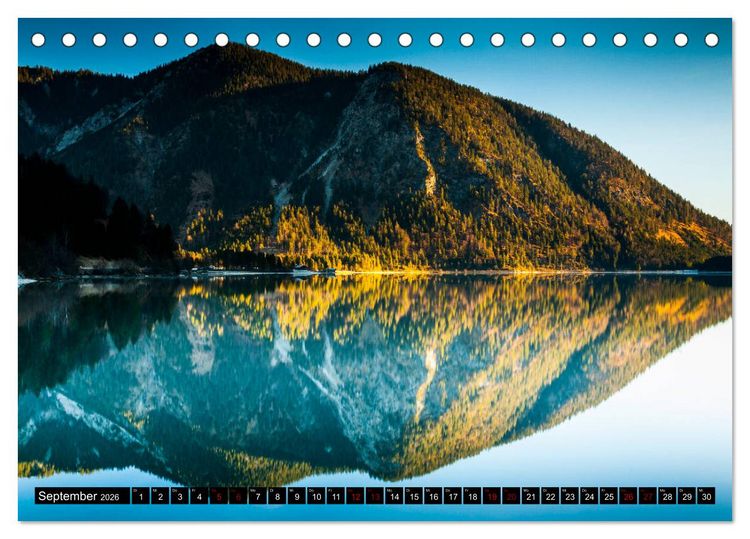 Produktbild: Berge. Alpenseen (Tischkalender 2026 DIN A5 quer), CALVENDO Monatskalender