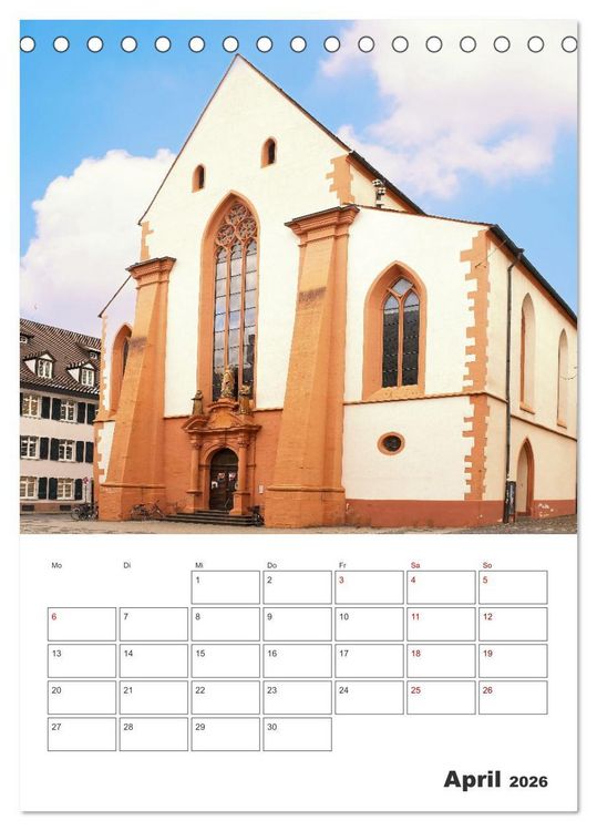 Produktbild: Freiburg - Reiseplaner (Tischkalender 2026 DIN A5 hoch), CALVENDO Monatskalender