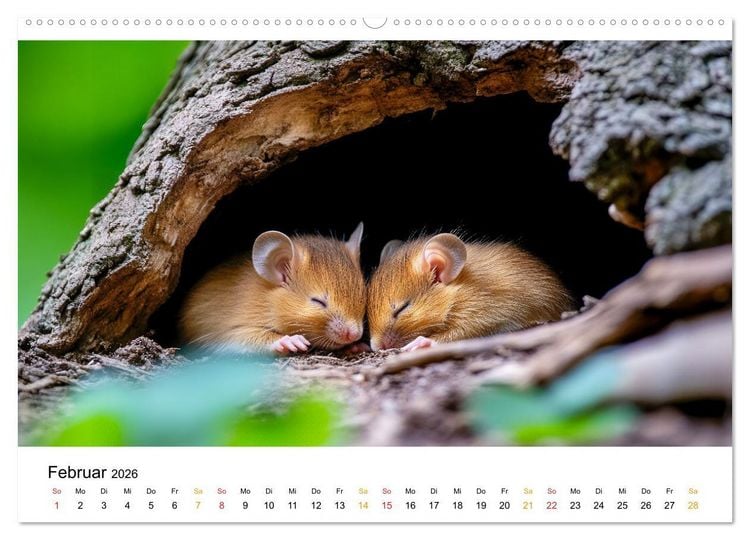 Produktbild: Wenn Tierchen tr&auml;umen (hochwertiger Premium Wandkalender 2026 DIN A2 quer), Kunstdruck in Hochglanz