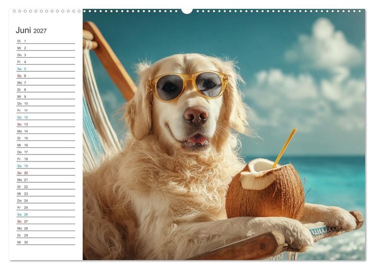 Produktbild: Tierisch genial (hochwertiger Premium Wandkalender 2027 DIN A2 quer), Kunstdruck in Hochglanz