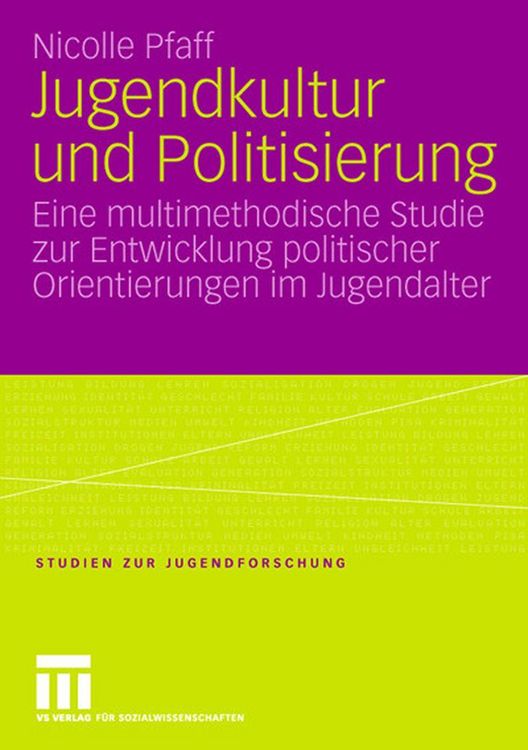 Produktbild: Jugendkultur und Politisierung