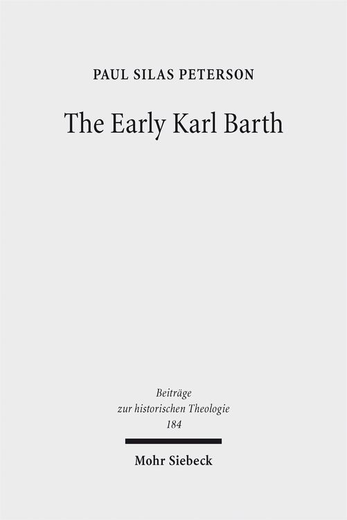 Produktbild: The Early Karl Barth