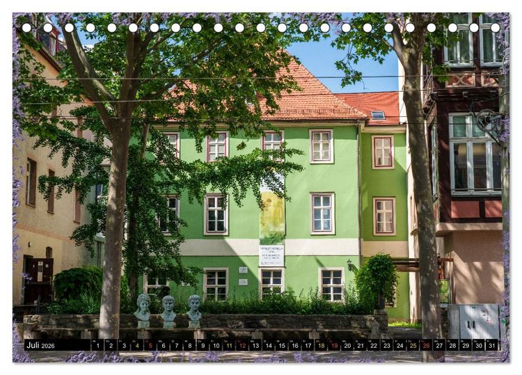 Produktbild: Jena attraktiv (Tischkalender 2026 DIN A5 quer), CALVENDO Monatskalender
