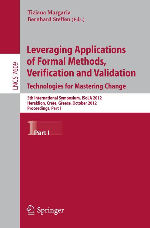 Produktbild: Leveraging Applications of Formal Methods, Verification and Validation