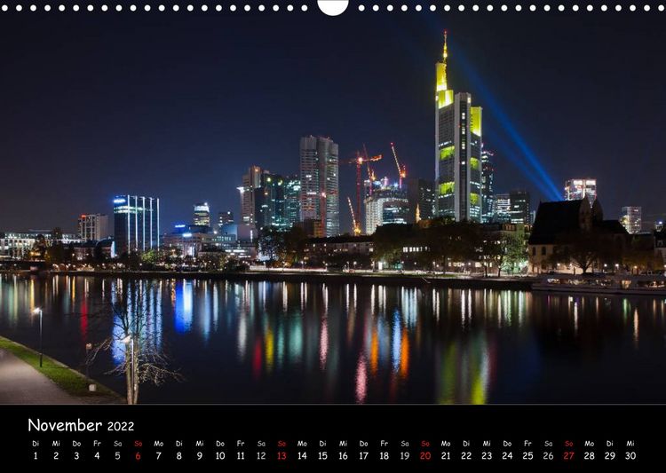 Produktbild: Frankfurt am Main Skylights (Wandkalender 2022 DIN A3 quer)