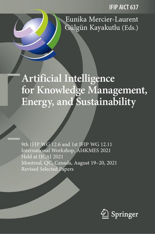Produktbild: Artificial Intelligence for Knowledge Management, Energy, and Sustainability