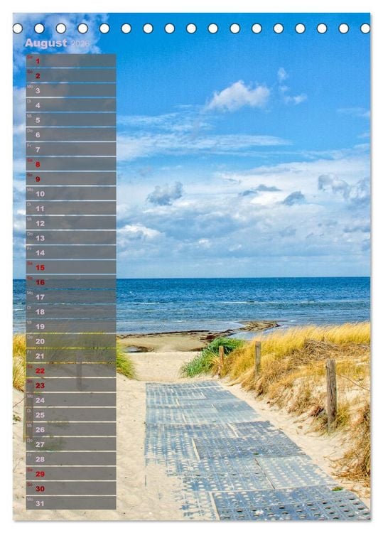 Produktbild: Ostsee Tour Deutschland - maritime Highlights (Tischkalender 2026 DIN A5 hoch), CALVENDO Monatskalender