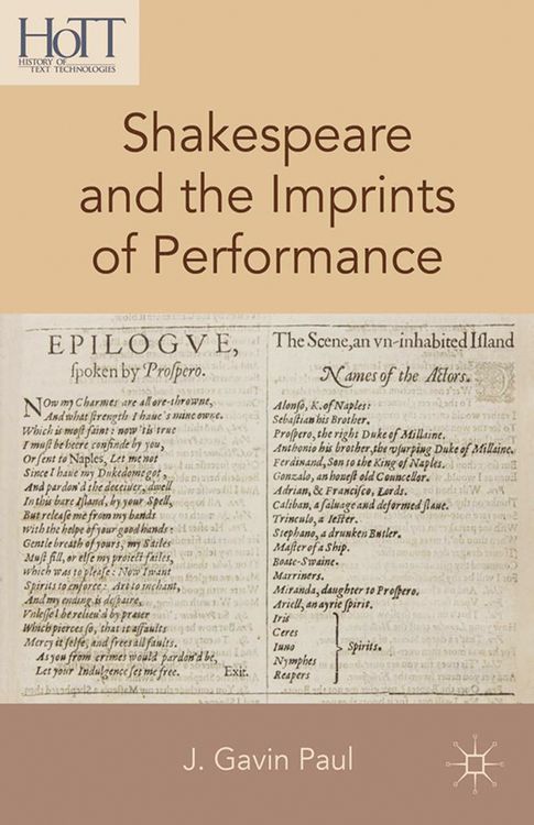 Produktbild: Shakespeare and the Imprints of Performance