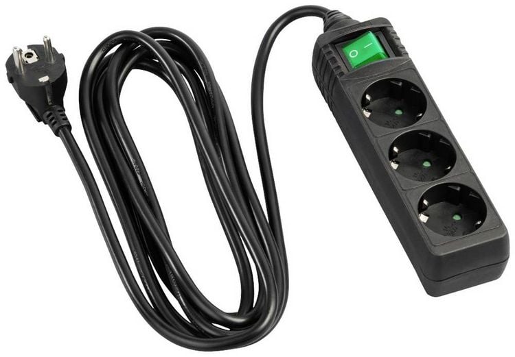 Produktbild: Hama 00223005 Steckdosenleiste mit Schalter Schwarz Schutzkontakt 1St.