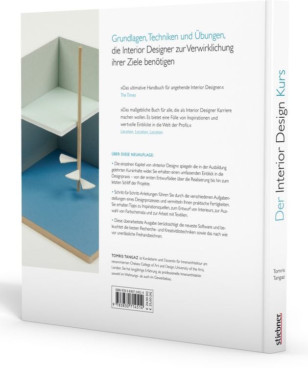 Produktbild: Der Interior Design Kurs Grundlagen, Techniken und &Uuml;bungen zur Innenarchitektur.