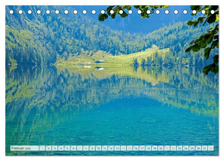 Produktbild: Berchtesgadener Land - Welt der Berge und Seen (Tischkalender 2026 DIN A5 quer), CALVENDO Monatskalender