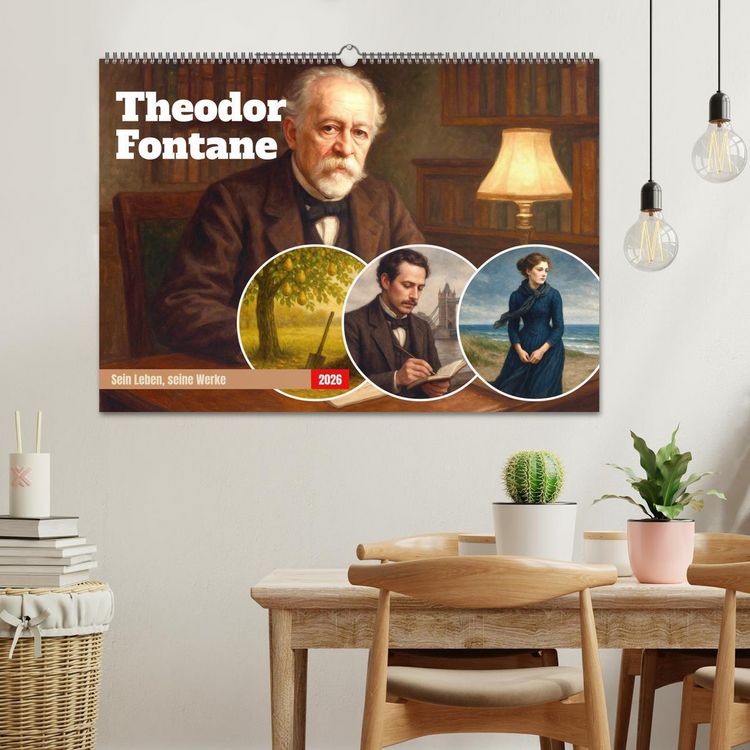 Produktbild: Theodor Fontane (Wandkalender 2026 DIN A2 quer), CALVENDO Monatskalender