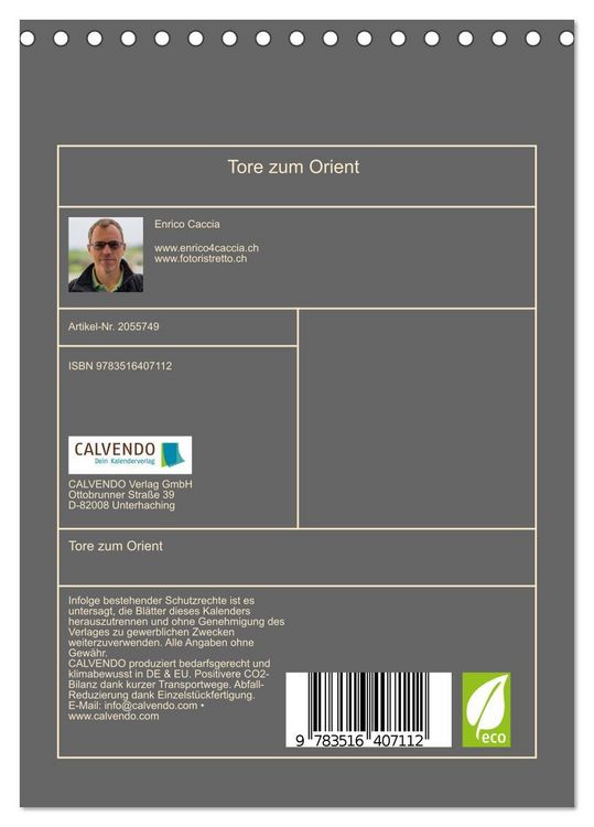 Produktbild: Tore zum Orient (Tischkalender 2026 DIN A5 hoch), CALVENDO Monatskalender