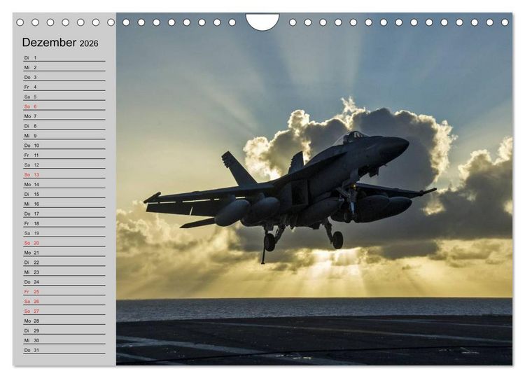 Produktbild: Faszination Kampfflugzeuge (Wandkalender 2026 DIN A4 quer), CALVENDO Monatskalender