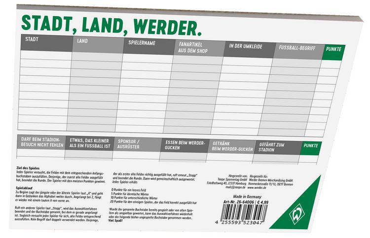 Produktbild: WERDER Stadt Land