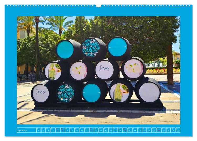 Produktbild: Ein Herz f&uuml;r Jerez de la Frontera (hochwertiger Premium Wandkalender 2026 DIN A2 quer), Kunstdruck in Hochglanz