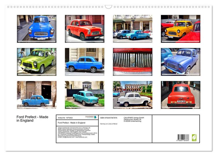 Produktbild: Ford Prefect - Made in England (Wandkalender 2026 DIN A2 quer), CALVENDO Monatskalender
