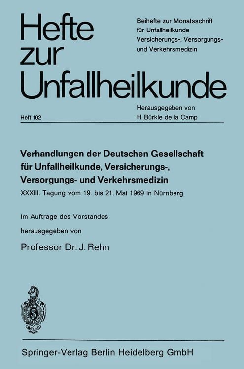 Produktbild: Verhandlungen der Deutschen Genellschaft f&uuml;r Unfallheilkunde, Versicherungs-, Versorgungs- und Verkehrsmedizin e. V.