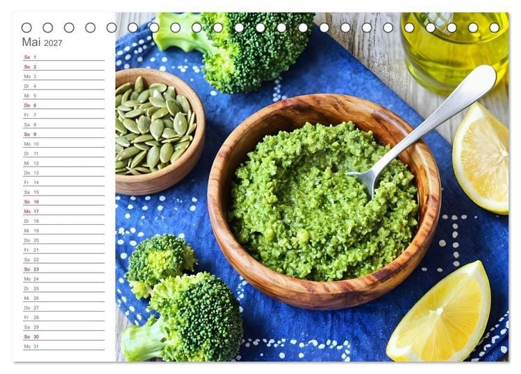 Produktbild: Zero Waste Pesto - 12 Monate, 12 Reste, unendlich Geschmack (Tischkalender 2027 DIN A5 quer), CALVENDO Monatskalender