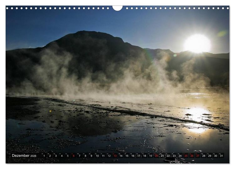 Produktbild: Atacama W&uuml;ste - Landschaften der Extreme (Wandkalender 2026 DIN A3 quer), CALVENDO Monatskalender
