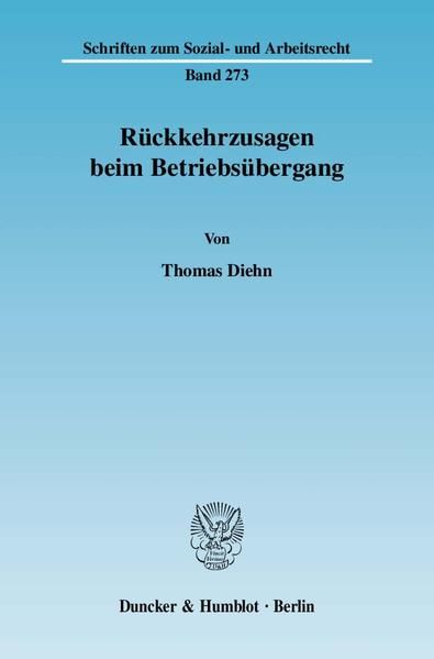 Produktbild: R&uuml;ckkehrzusagen beim Betriebs&uuml;bergang.