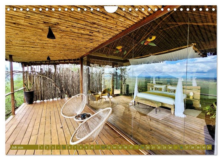 Produktbild: Im Einklang mit der Natur - Soroi Lions Bluff Lodge Kenia (Wandkalender 2026 DIN A4 quer), CALVENDO Monatskalender